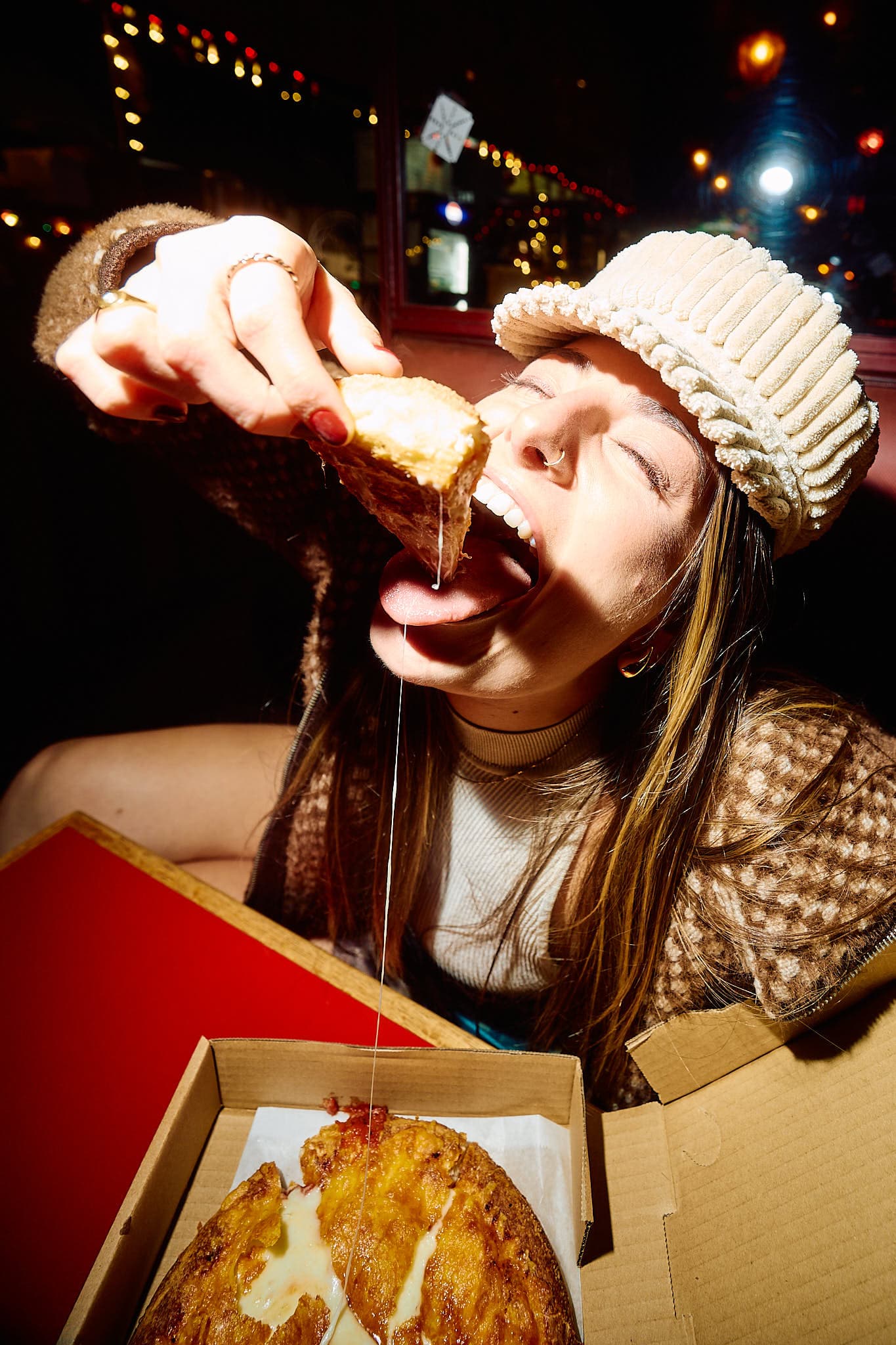 Editorial fashion and lifestyle portrait capturing genuine human connection and authentic moment. Commercial photography for brand narrative and publication featuring detail-oriented visual composition.