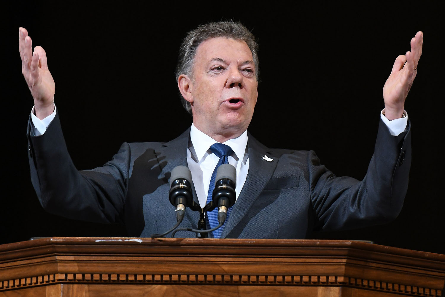 Nobel Peace Prize winner, Colombian President Juan Manuel Santos